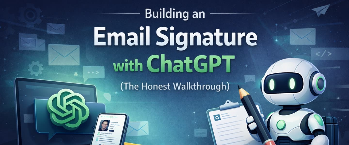 Building an Email Signature with ChatGPT (The Honest Walkthrough)